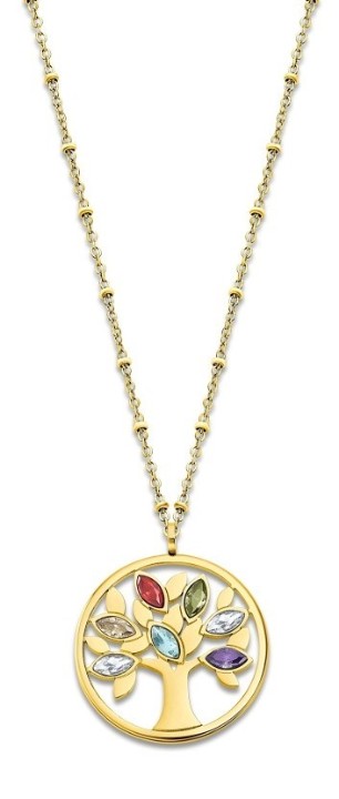 Bild von Damenhalskette Lotus Style Rainbow