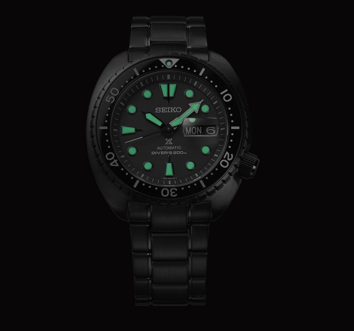 Bild von Seiko Prospex The Black Series ‘Night Vision’ Turtle Diver