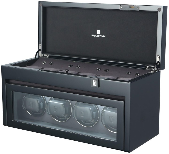 Bild von Uhrenbeweger Paul Design Gentlemen 4+6 Black Highgloss