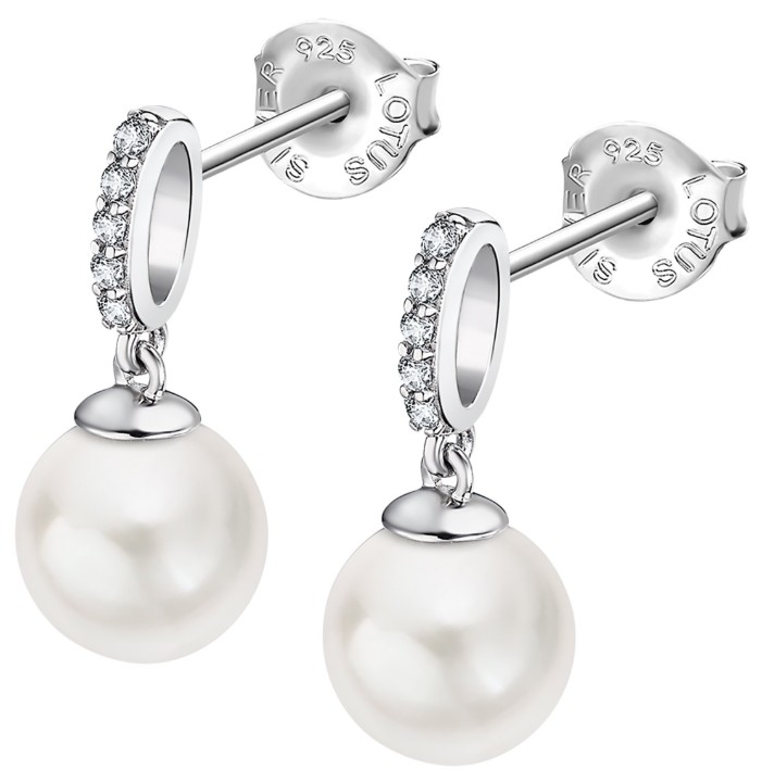 Bild von Ohrring Lotus Silver Pearls