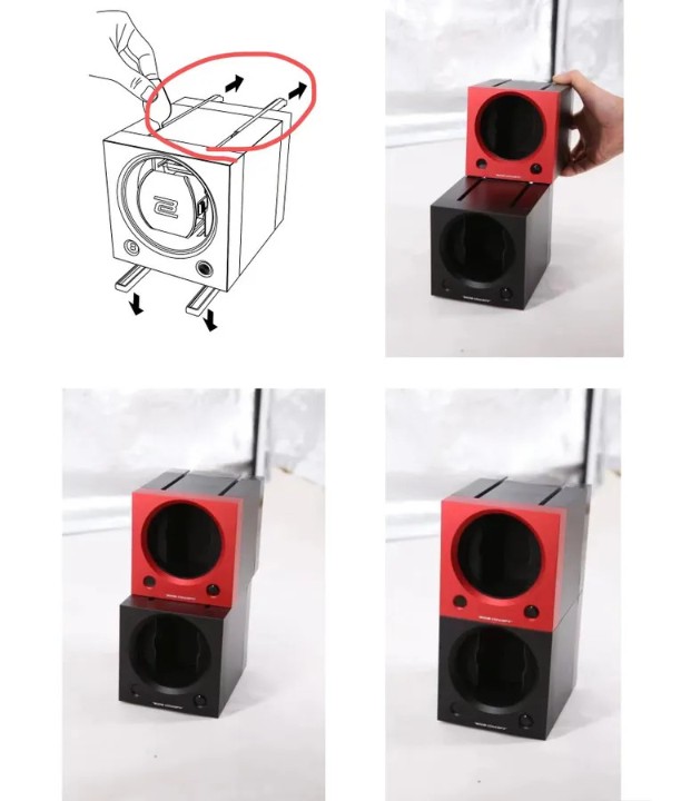 Bild von Uhrenbeweger Paul Design PD Cube 1 Rot