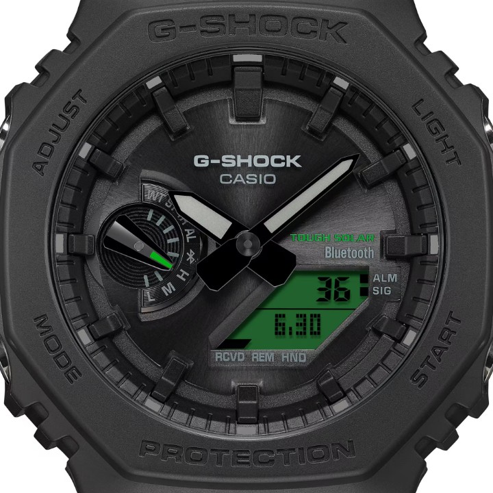 Obrázek Casio G-Shock Carbon Core Guard Tough Solar Bluetooth Black and Electro Green