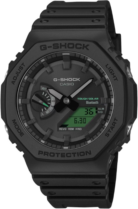 Obrázek Casio G-Shock Carbon Core Guard Tough Solar Bluetooth Black and Electro Green