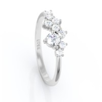 Bild von Ring LOEE Sparkle z bílého zlata s diamanty