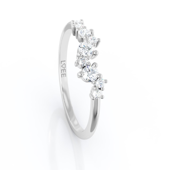 Bild von Ring LOEE Sparkle z bílého zlata s diamanty