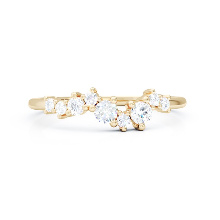 Bild von Ring LOEE Sparkle aus Gelbgold mit Diamanten