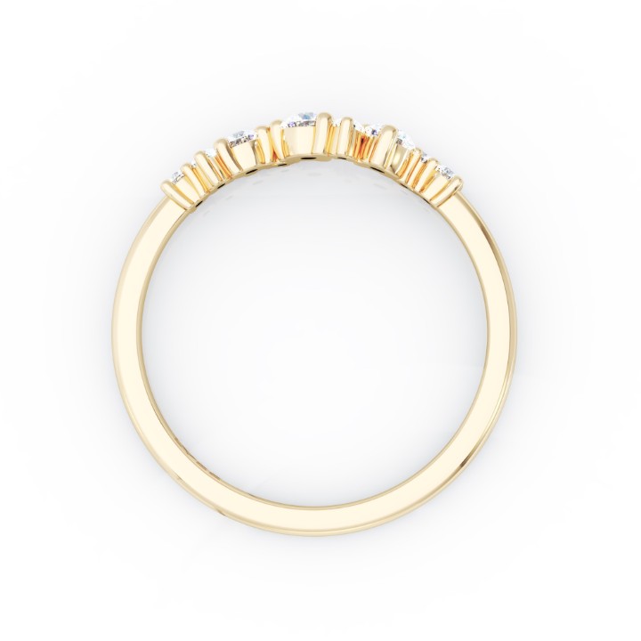 Bild von Ring LOEE Sparkle aus Gelbgold mit Diamanten