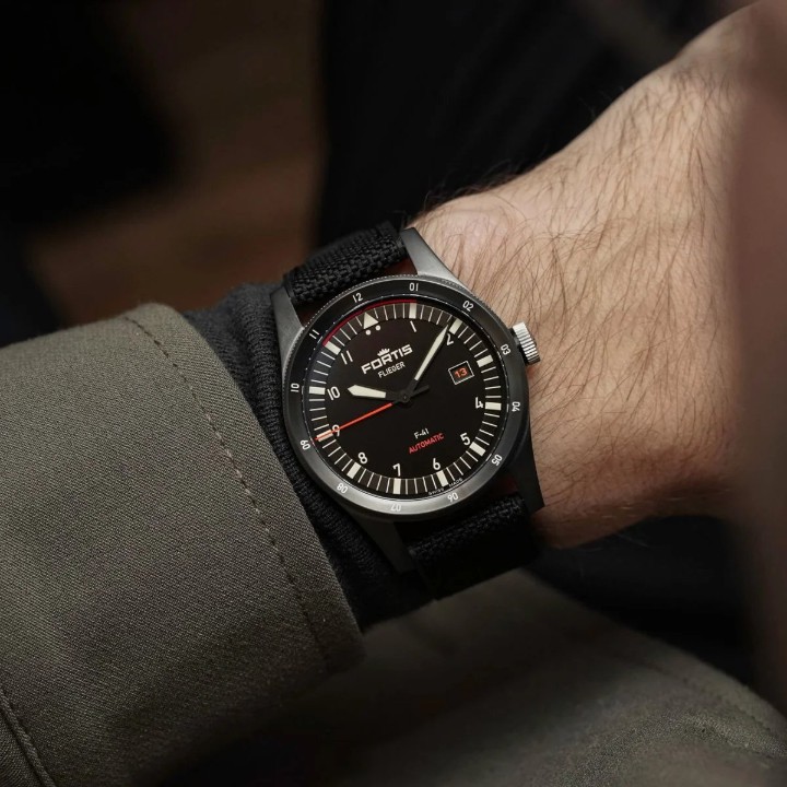Obrázek Fortis Flieger F-41 Werk 7 Mission Black Limited Edition