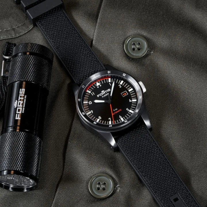 Obrázek Fortis Flieger F-41 Werk 7 Mission Black Limited Edition