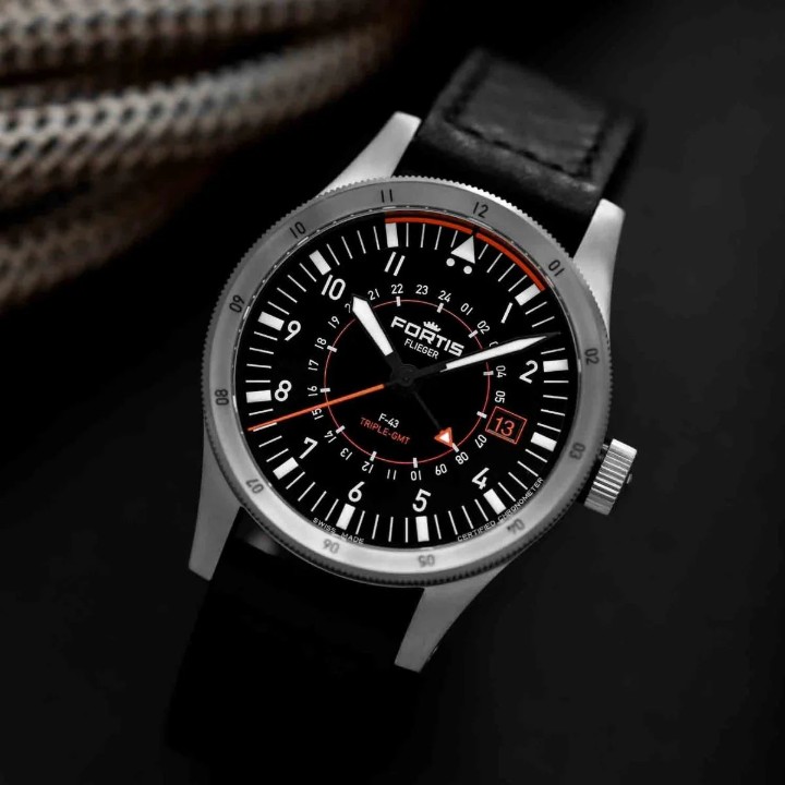 Bild von Fortis Flieger F-43 Triple GMT Original