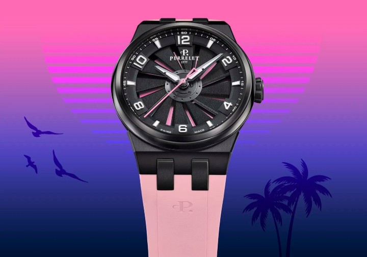Obrázek Perrelet Turbine Titanium 41 Pink Flamingo