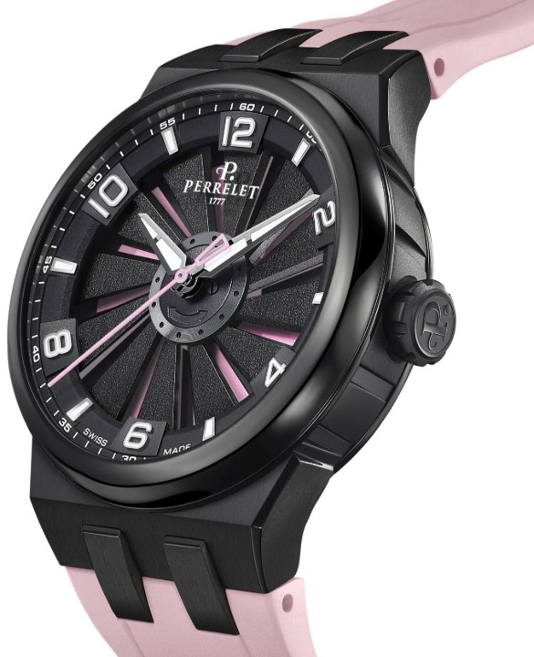 Obrázek Perrelet Turbine Titanium 41 Pink Flamingo