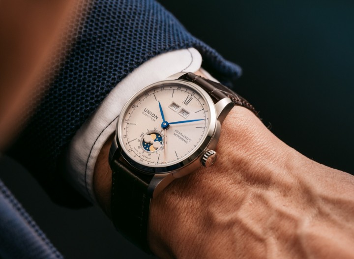 Bild von Union Glashütte 1893 Johannes Dürrstein Edition "Double Moon Phase"