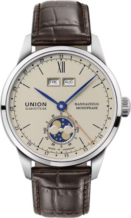 Bild von Union Glashütte 1893 Johannes Dürrstein Edition "Double Moon Phase"