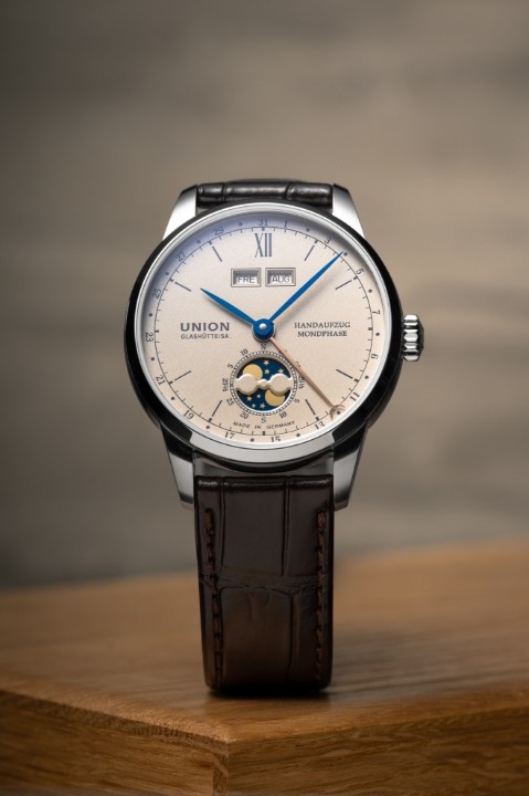Bild von Union Glashütte 1893 Johannes Dürrstein Edition "Double Moon Phase"