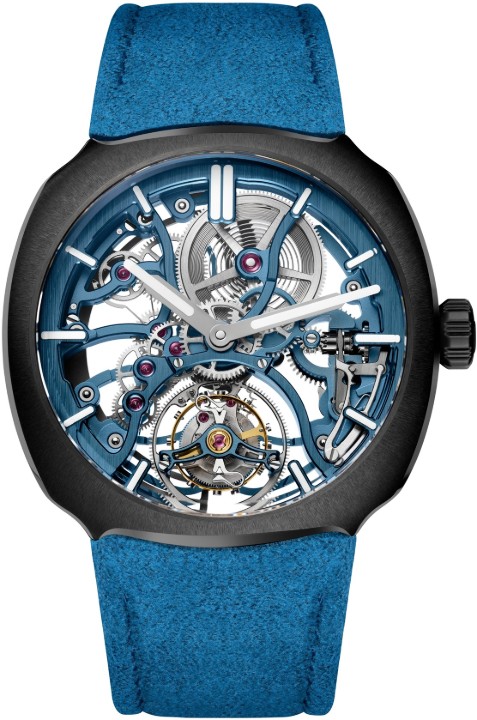 Obrázek H. Moser & Cie Streamliner Tourbillon Skeleton Ceramic Alpine Limited Edition