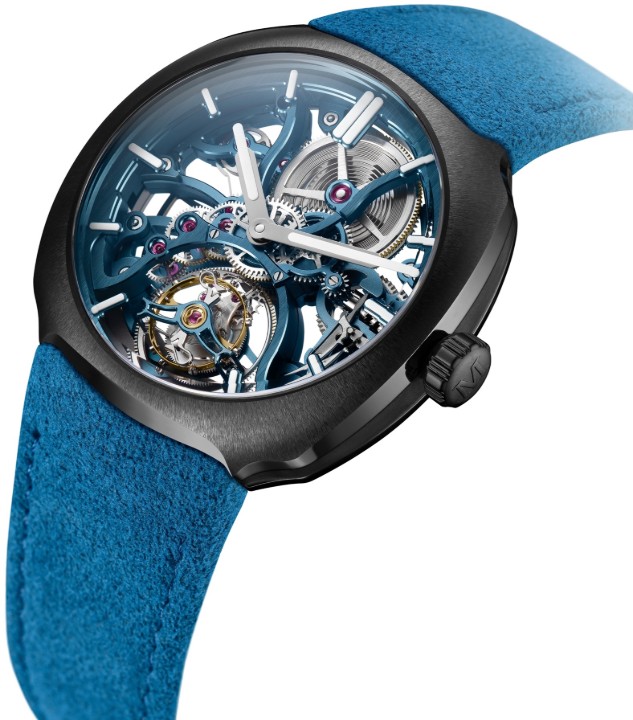 Obrázek H. Moser & Cie Streamliner Tourbillon Skeleton Ceramic Alpine Limited Edition