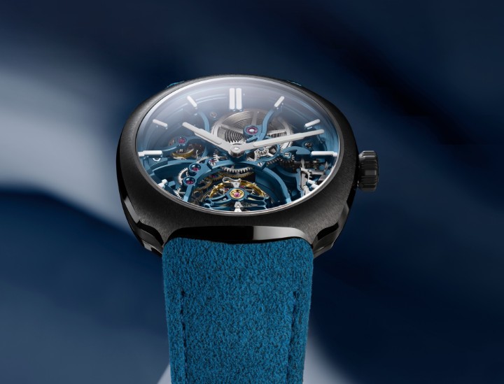 Obrázek H. Moser & Cie Streamliner Tourbillon Skeleton Ceramic Alpine Limited Edition