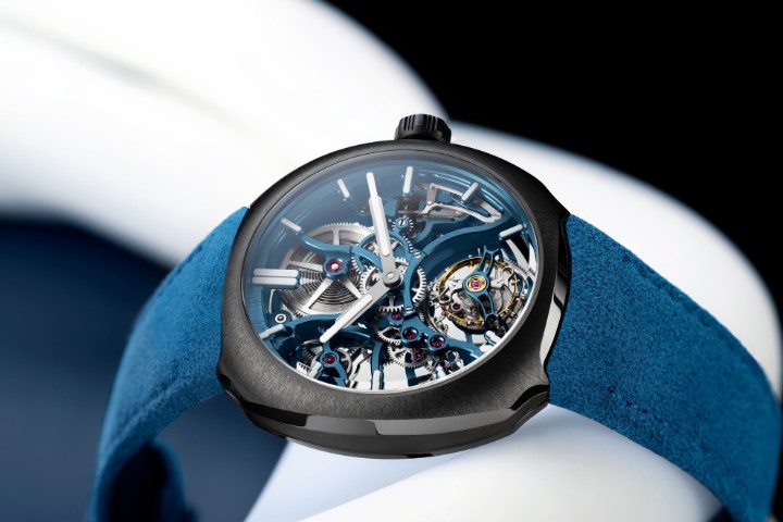 Obrázek H. Moser & Cie Streamliner Tourbillon Skeleton Ceramic Alpine Limited Edition