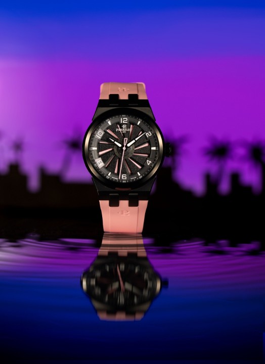 Obrázek Perrelet Turbine Titanium 41 Pink Flamingo