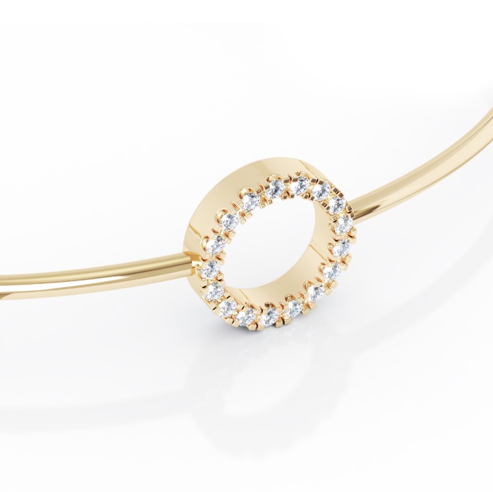 Obrázek Armband LOEE Pure ze žlutého zlata s diamanty