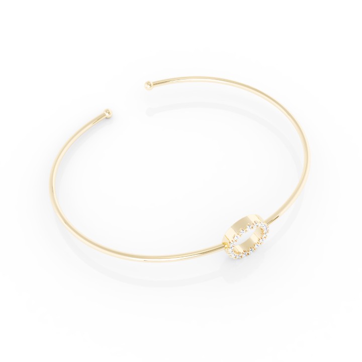 Obrázek Armband LOEE Pure ze žlutého zlata s diamanty