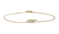 Bild von Armband LOEE Sparkle ze žlutého zlata s diamanty a multisafíry