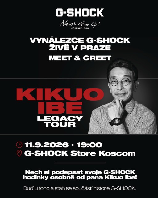 Album: Živoucí legenda a otec legendárních G-Shocků přijede mezi své fanoušky. Nenechte si ujít jedinečnou příležitost osobně…